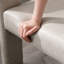 Chaise rembourrée en similicuir avec accoudoirs et dossier plein -1589604103