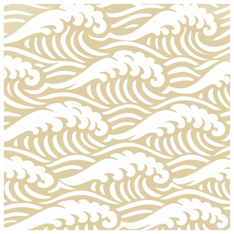 Couvertures beige Ocean Waves, 50in W x 60in H
