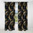 Midnight Charm Gold And Black II - Glam Feather Abstract Blackout Curtain - 1 Panels-107535905