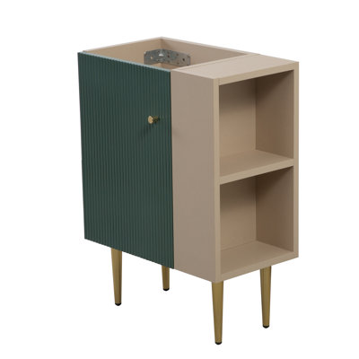 21.6" Vanity Base Only, Open Shelf On The Right, Green GF-24V06-21LVR-W1573P224400