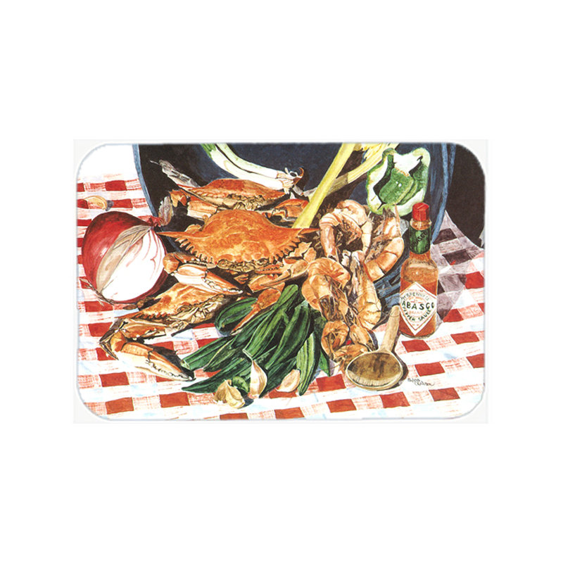 Planche à découper en verre Crab Boil