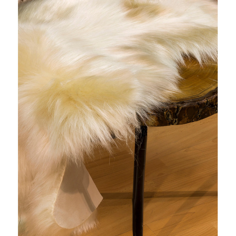 Tapis crème en polyester tissé à la machine Novelty Boxvale, Nouveauté 2 pi x 2 pi 11 po