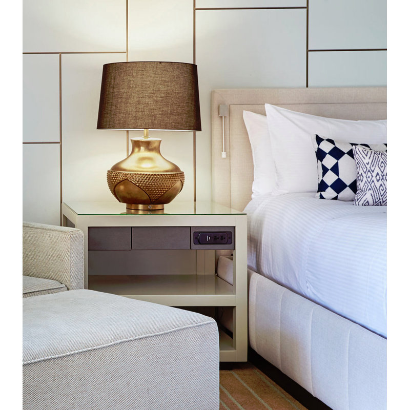 Libri Plug in Left Orientation Wall Mount, Brushed Aluminum