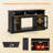 Fireplace TV Stand w/ Remote Controls & Thermostat Storage Cabinets -2005074550