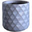 Donahue Diamond Style Grey Cylinder Planter, Round Indoor Plant Pot Also Can Be Used as Hanging Planter-819621055