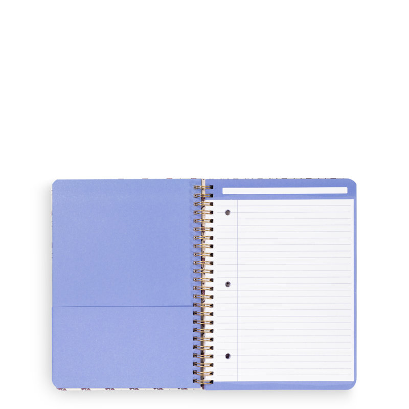 Small Spiral Notebook, Rachel Ditsy Patchwork