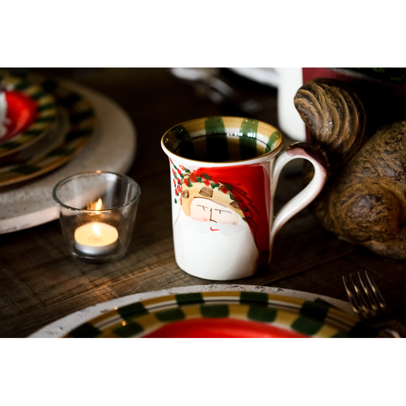 Old St. Nick Earthenware Coffee Mug