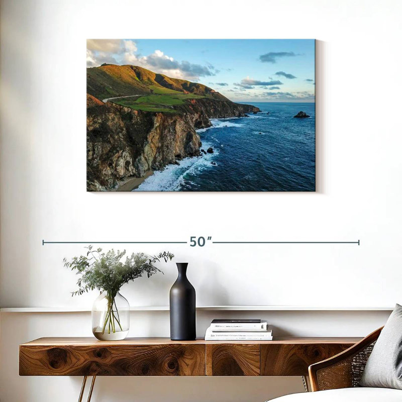 Gillard Cliff In Big Sur, H 24 po x l 36 po