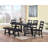 Rectangular 72-inch Wood Trestle Dining Table Black