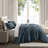 Wonderful Crinkle Crushed Velvet Comforter Set For All Season-111104921-111104922
