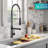 Artec Pro Commercial Style Pull-Down Single Handle Kitchen Faucet with Pot Filler-64268918