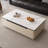 Cream wind rectangular rock slab coffee table-110431504-110431503