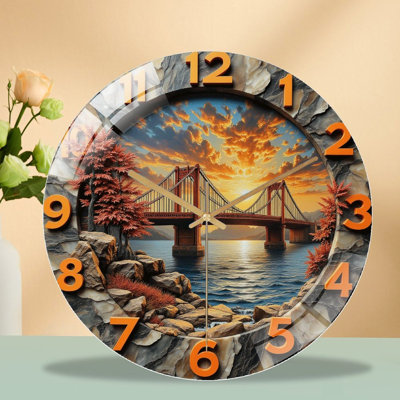Horloge murale rétro 12 po