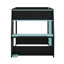 Full-Size Gaming Bunk Bed With Side-Mounted Oversized RGB Desk, USB Charging Ports & Cable Grommet, LED Light Strip-1490791980