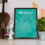 Brussels City Map - No Frame Print-1801248008