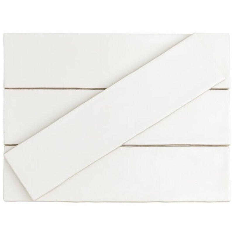 Bayou 3x12 Matte Ceramic Subway Tile, Pure White