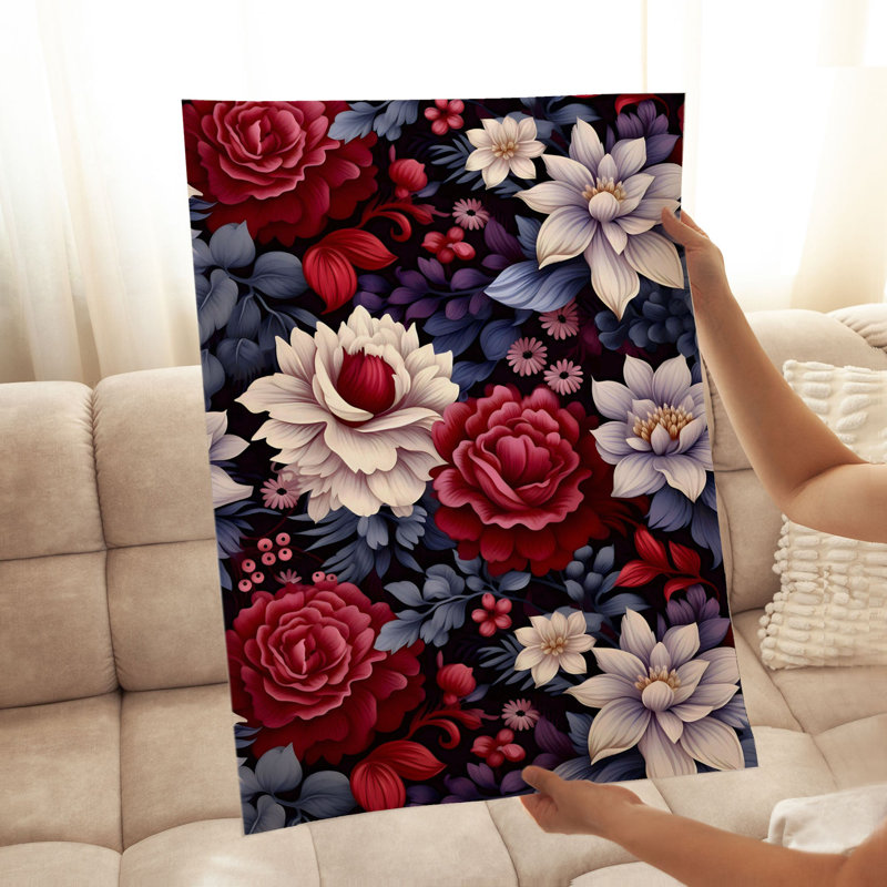 «Floral Dreaming of Luxe Flowers IV», reproduction d'art classique sans cadre