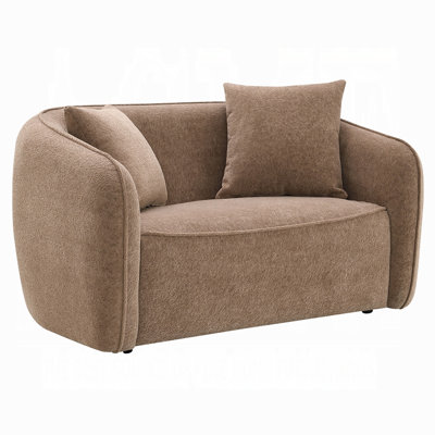 Keina 57'' Chenille Round Arms Loveseat