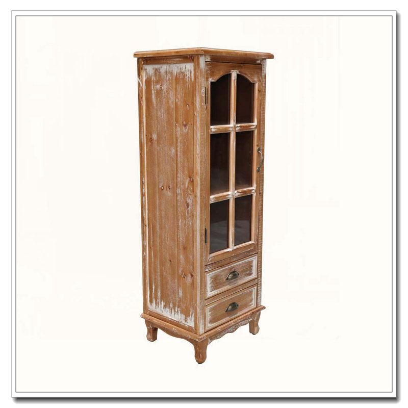 Armoire de rangement en bois rustique, Marron antique