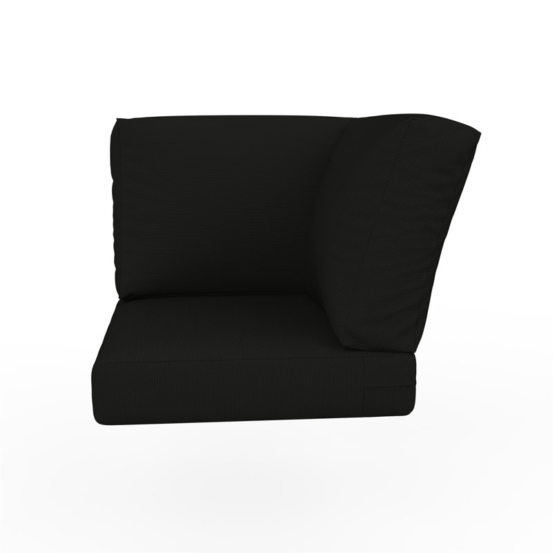 Sunbrella® Outdoor Corner Chair Cushions, Canvas White