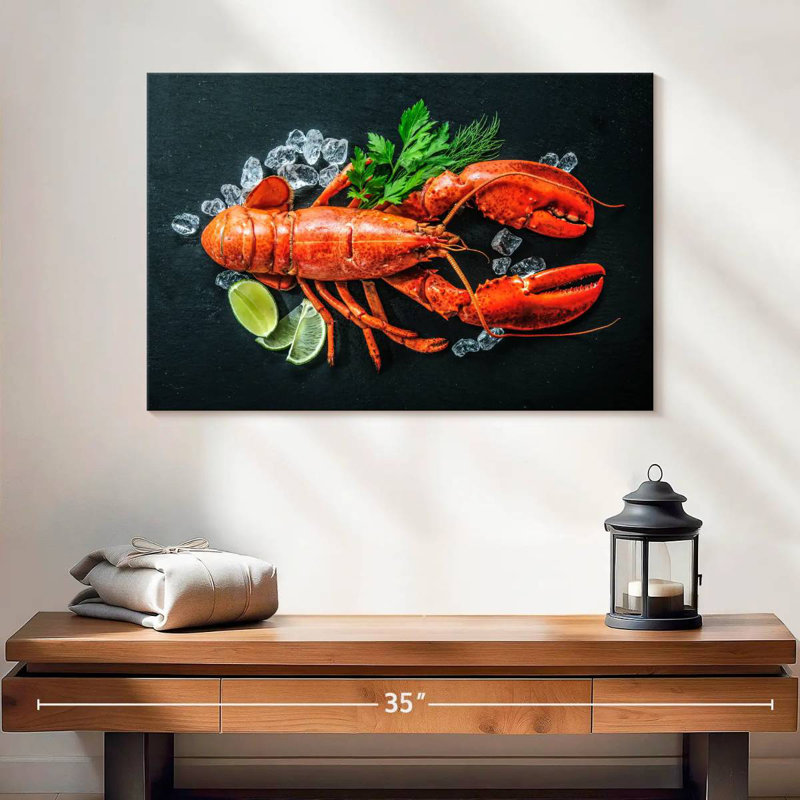 Yarlin Fresh Red Lobster, 16" H x 24" W