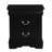 Black 2-Drawer Nightstand-42457256
