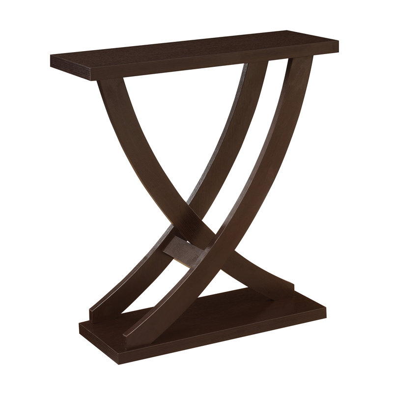 Arbri 31.25" Criss-Cross Console Table, Espresso