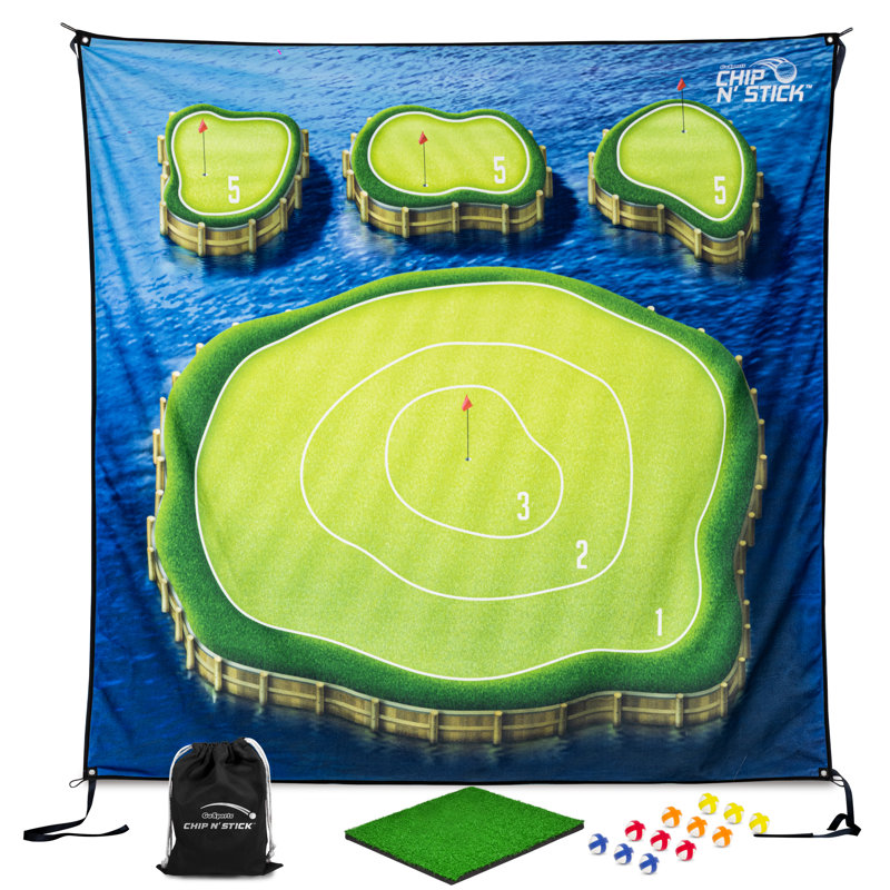 Jeu de puces GoSports Chip N 'Stick Golf Island avec balles de golf Chip N' Stick