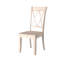Ensemble de 2 chaises d'appoint décontractées à finition blanche en X-300203451
