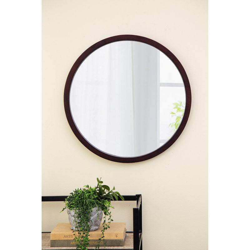 Miroir mural 20 po X, Noyer