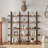 Library Bookcase 5 Tiers 70in Height with Back Fence Easy Assembly for Home Office-1506527341-1520616316