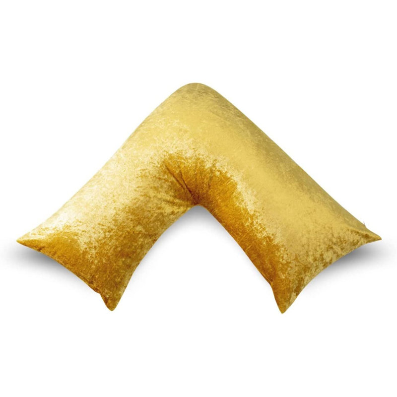 Polyester Medium Support Pillow, Mustard