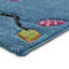 Louissaint area rug Machine Woven Rectangle Blue-1824582937