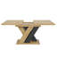 Extendable Metal Base Dining Table