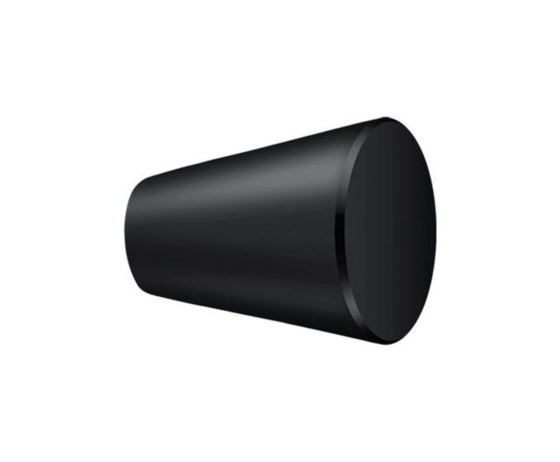 Conical Knob, Black, 0.75"