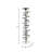 Modern Metal Aluminum Spiral Ring Pillar or Taper Candle Holder with Clear Square Base - Contemporary Sculptural Design Accent Decor for Stylish Tabletop or Shelf Display-87058135-87058132