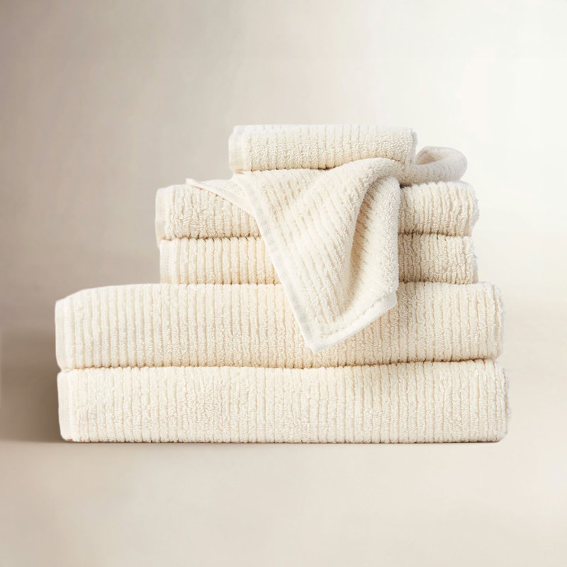 Ensemble de serviettes 6 pièces Temescal, Non teint,  Towel Set