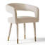 Hennigan Textured Fabric Dining Armchairs-1587192332