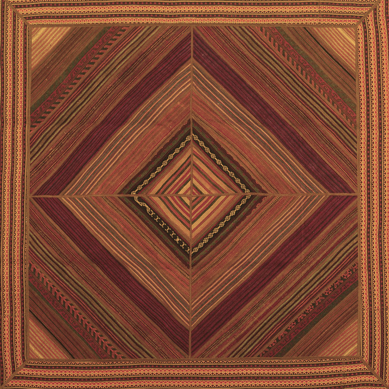 Washable Chevron Indoor Rug, Square 8'
