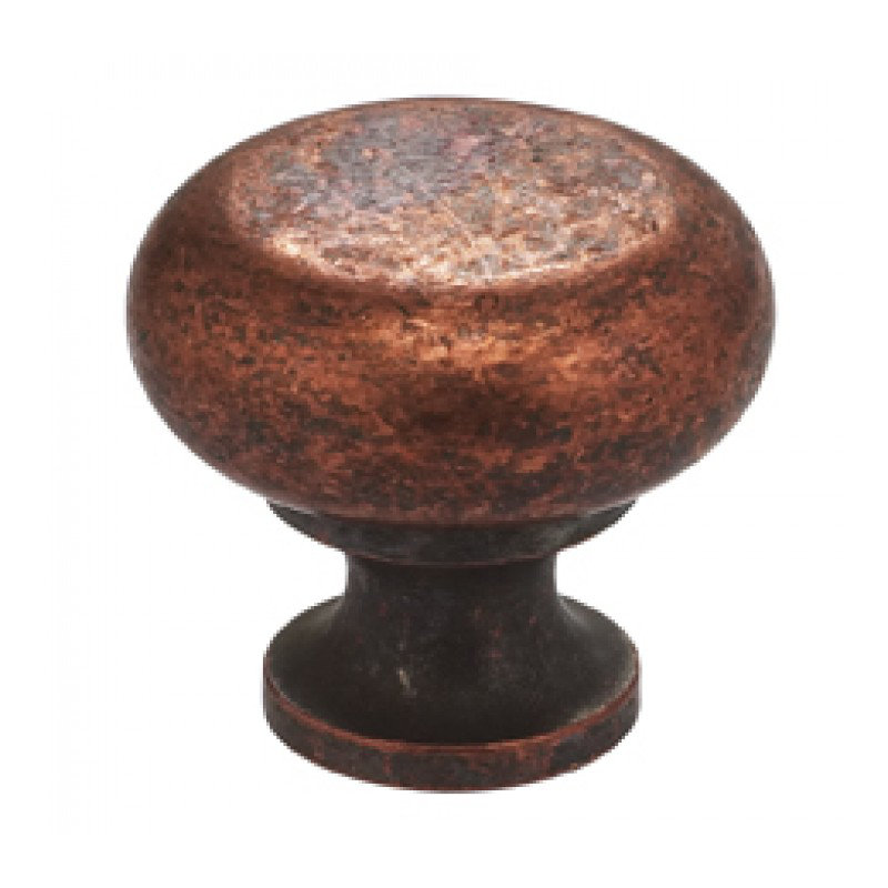 Poignée champignon surdimensionnée rétro de 1 9/16 po de diamètre, Fer rétro, H 1,23 po x l 1,23 po x P 0,88 po