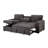 TERRITORY DARK GREY PULL OUT SOFA BED