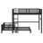 Metal Separable Bunk Beds With Raised Security Fence-155524596