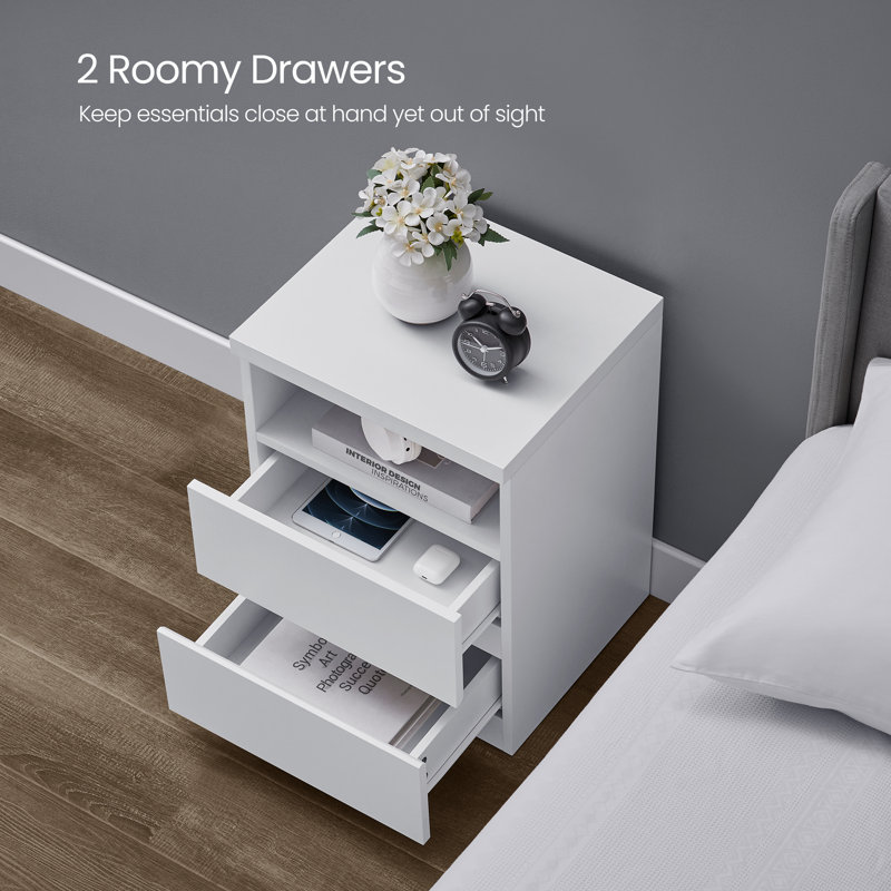 Keyle Nightstand with Adjustable LED Light