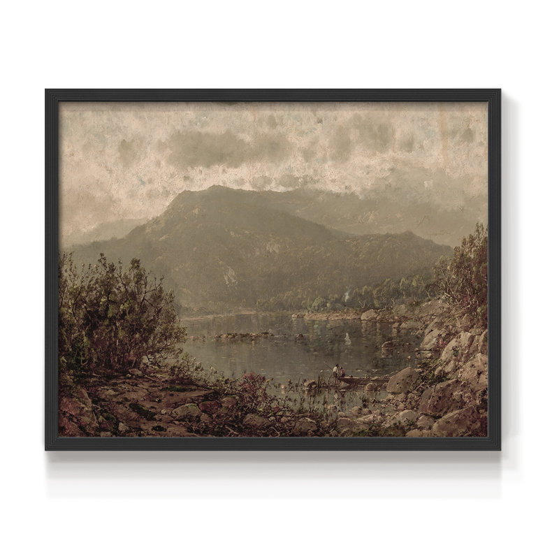 Paysages rétro-DC XXVII-impression encadrée - réaménageable, H 8 po x l 10 po, Noir