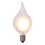 15 lights x 15' LED G45 Glass Flame Tip light set. 12" spacing on green wire.-758960887
