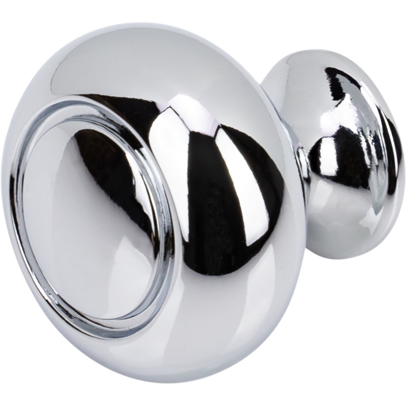 1 1/4" Diameter Mushroom Knob Multipack, Polished Chrome
