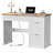 47’’ Fluted Executive Desk With Drawer And Charging, Wood Home Office Desks For Bedroom