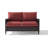 Mosca 51 " W Metal Loveseat with Cushions-48217009
