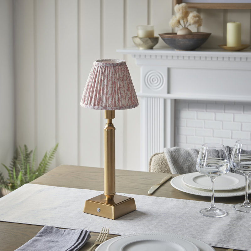 Trobridge Rechargeable Metal Table Lamp, Peachy Keen