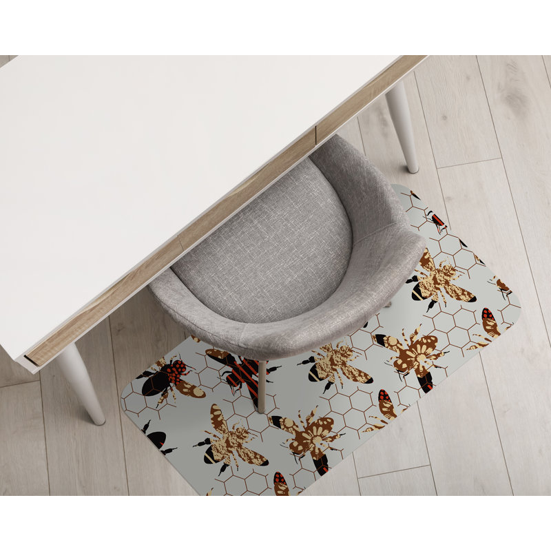 Naava Hard Floor Rectangular Chair Mat, 70 x 100cm